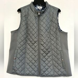 New Gray Quilted Vest / Size XL